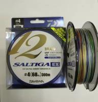 Плетеный шнур PE Daiwa UVF Saltiga Sensor 12 Braid EX+SI 300m #4.0/0.330mm 68Lb/30.8kg