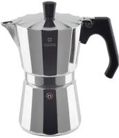 Кофеварка алюминиевая гейзерная Vinzer Moka Espresso Induction 89383, 6 чашек