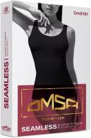 Майка женская OMSA DONNA “SEAMLESS” B_OmS181, из микрофибры на широких бретелях, цвет Fumo, размер 44/46 (S/M)