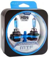 Галогенные автолампы MTF Light серия VANADIUM HB4(9006), 12V, 55W, комплект 2 лампы