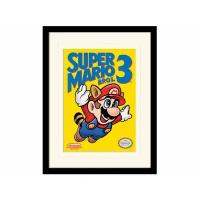 Принт в рамке Pyramid Mounted & Framed Prints: Super Mario Bros. 3 (NES Cover)