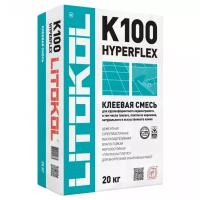 Клей для плитки и камня Litokol Hyperflex K100 серый 24 л 20 кг