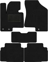 Коврики в салон текстильные Allmone "Стандарт" для Hyundai ix35 1 (LM) 2010 - 2015, черные, 5шт. / Хендай Икс35 1