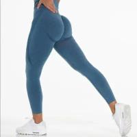 Женские спортивные Леггинсы Тайтсы для фитнеса, йоги, высокая талия, Женские Бесшовные штаны, размер M
