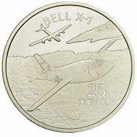 Соломоновы острова 25 долларов 2003 г. (Самолёты - Bell X-1) (Proof)