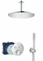 Душевая система с потолочным тропическим душем Grohe SmartControl Rainshower Mono 310, Германия