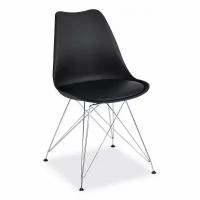 Стул Tulip Iron Chair (mod.EC-123) / 1 шт. в упаковке (металл/пластик, 54,5*48*83,5см, черный)