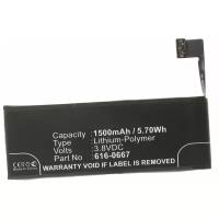 Аккумулятор iBatt iB-U1-M606 1500mAh для Apple iPhone 5C, A1507, A1456, A1526, iPhone Light 32GB, A1532, ME553LL/A, ME555LL/A