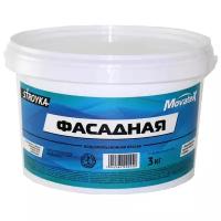 Краска акриловая Movatex Stroyka фасадная матовая белый 3 кг