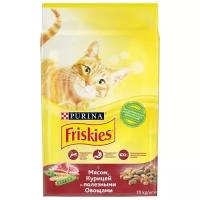 Корм сухой Friskies с мясом, курицей и полезными овощами, пакет, 10кг