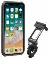 Чехол д/смартфона c креплением TOPEAK Ridecase w/Ridecase Mount, iphone X, Black/Gray, TT9855BG