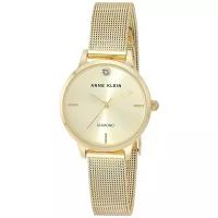 Женские наручные часы Anne Klein Women's Genuine Diamond Dial Mesh Bracelet