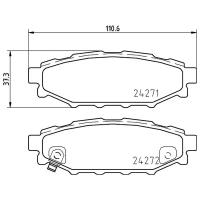 NISSHINBO NP-7006 Колодки SUBARU Impreza, Legacy, Outback, XV (2003-) задние