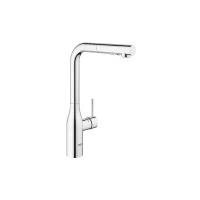 Смеситель для кухни GROHE Essence+ с высоким изливом и выдвижной лейкой, хром