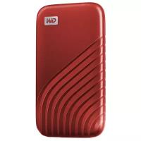 Твердотельный накопитель Western Digital My Passport 500Gb Red WDBAGF5000ARD-WESN