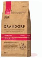 Сухой корм для собак Grandorf гипоаллергенный, при чувствительном пищеварении, для здоровья кожи и шерсти, костей и суставов, ягненок, с коричневым рисом