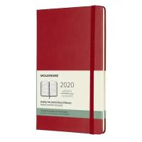 Еженедельник Moleskine CLASSIC WKLY Large 130х210мм 144стр. красный, 2020год