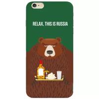 Deppa Art Case чехол для Apple iPhone 6 Plus/6s Plus, Патриот (медведь)