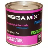 MegaMix Базовая автоэмаль для ремонта автомобиля, цвет Черный трюфель ИЖ, объем 850 мл