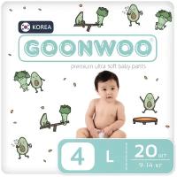 Подгузники GOONWOO размер 4 / L (9 - 14 кг), 20 шт