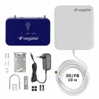 Комплект VEGATEL PL-1800/2100 усилитель сотовой связи 2G и интернета 3G 4G LTE