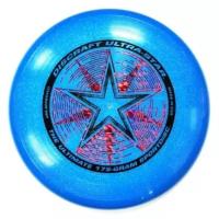 Диск Фрисби Discraft Ultra-Star синий искрящийся (175 гр.)