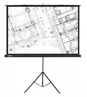 Экран напольный Cactus Triscreen CS-PST-127X127 черный