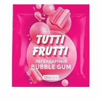 Миниатюра гель-смазки Tutti-frutti со вкусом бабл-гам - 4 гр