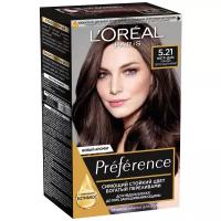 L'Oreal Preference Стойкая краска для волос, оттенок 5.21, Нотр-Дам, 174 мл