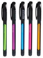 Ручка шариковая Berlingo Color Zone stick 0,7мм, синяя, прорезин корпус микс 285411 5600113