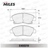 MILES E400219 Колодки тормозные Honda Civic 91-05 передние Low-metallic Miles