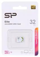 Карта памяти 32Gb - Silicon Power Elite MicroSDHC Class 10 UHS-I SP032GBSTHBU1V21