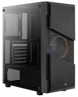 Корпус MidiTower AeroCool Menace Saturn FRGB-G-BK-v1 (ATX, стекло, сетка, USB3.0 x2, 1x120mm Saturn FRGB fan) (4710562752618)