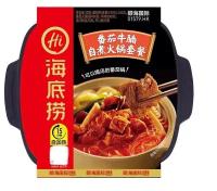 Китайская Саморазогревающаяся лапша Haidilao HotPot с говядиной и соусом