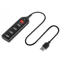 Хаб USB Perfeo USB-HUB 4 Ports Black PF-HYD-6001H / PF_A4884