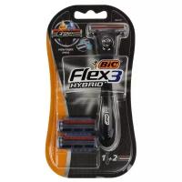 Набор BIC Hybrid 3 Flex, станок для бритья, + 2 кассеты с 3 лезвиями