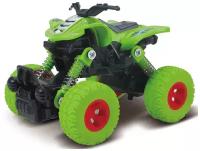 Квадроцикл die-cast, инерционный механизм, рессоры, зеленый, 1:46 Funky toys FT61071