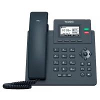 VoIP-телефон Yealink SIP-T31P, 2 SIP-аккаунта, монохромный дисплей, PoE, черный, без БП (SIP-T31P WITHOUT PSU)