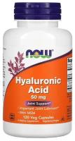 Гиалуроновая кислота Now Foods (Hyaluronic Acid Нау Фудс), 50 мг, 60 капсул