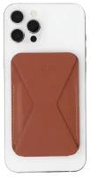 Подставка-бумажник для iPhone 12/13/14 MOFT Snap-On Phone Stand & Wallet коричневая (MS007M-1-BN)