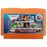 Сборник игр картридж 8 Bit 360в1 (A-360в1) TEKKEN 2, D.DRAGON 1/2/3, CHIP&DALE 1/2, G.I.JOE 1/2, NINJA TURTLES 1/2/3/4 и другие