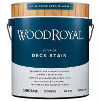 Укрывная пропитка фасадная Wood Royal на акриловой основе для наружных работ, 3,78 литра, Ultra White