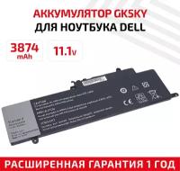 Аккумулятор (АКБ, аккумуляторная батарея) GK5KY для ноутбука Dell 3147, Inspiron 13 7347, Inspiron 13 7000, 11.1В, 3874мАч, Li-Ion