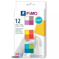 Комплект запекаемой полимерной глины Fimo Soft 8023 C12-2 Бриллиантовые цвета (12х25 г.), цена за 1 шт