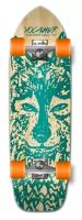 Yocaher Old School Longboard Complete - Spirit Animal Series - Wolf, GCOS086