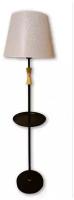 Напольный светильник, торшер напольный с абажуром, со столиком, 01915A BK, Е27, 40ВТ