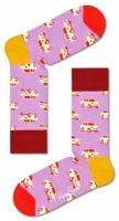 Носки Happy Socks, размер 25, фиолетовый, мультиколор