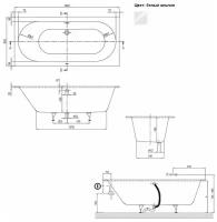 Квариловая ванна Villeroy & Boch Oberon 190x90 UBQ199OBE2V-01