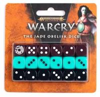 Набор кубиков для настольной игры Warhammer Warcry: "Нефритовый Обелиск" (The Jade Obelisk Dice)