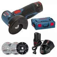 УШМ Bosch GWS 12V-76 Professional 06019F200B (с 2-мя АКБ, 3.0 Ah, кейс)